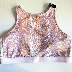 Adidas Aeroready Pink Animal Print Sports Bra Light Support 2XL